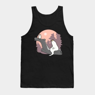 Sad Royal Ghost and Empathic Owl Tank Top